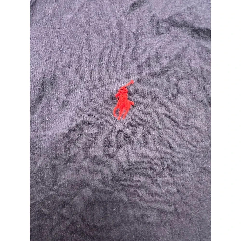 Polo Ralph Lauren Polo Shirt Men Large Navy Blue Short Sleeve Cotton Classic Fit
